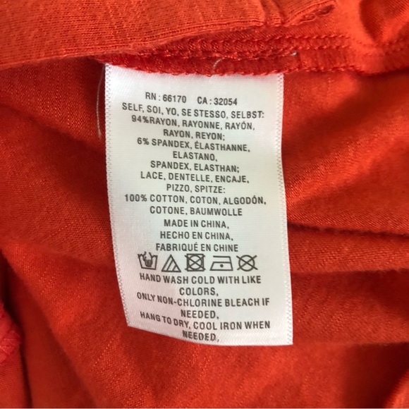 Anthropologie Maeve Kailana Orange Flutter Sleeve Button Front Eyelet Top Small - Picture 6 of 6